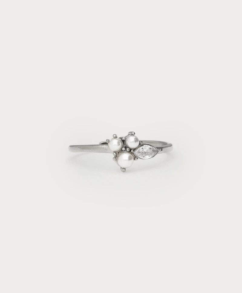 My Jewellery Ring Strass Pearl