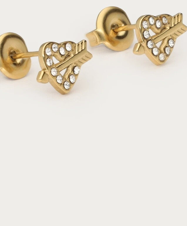 My Jewellery Studs Heart Arrow