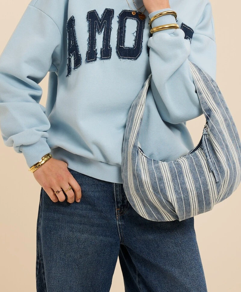 My Jewellery Tas Stipe Denim