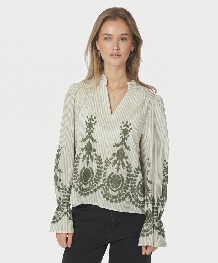 Neo Noir Blouse Amara Stripe