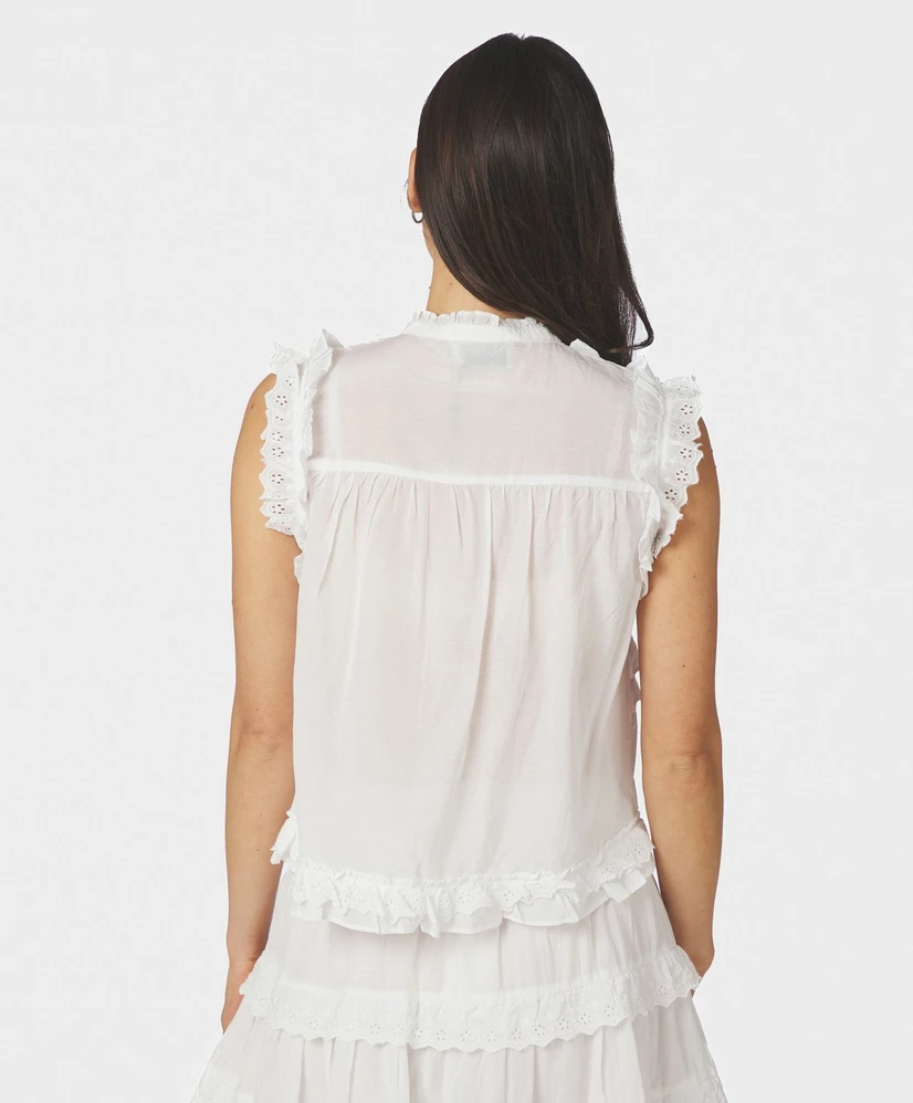 Neo Noir Blouse Celia Ruffle