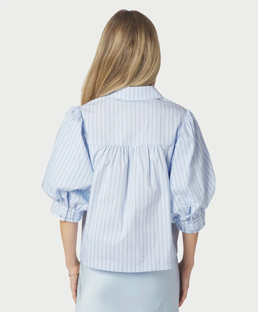 Neo Noir Blouse Etta Stripe Stone