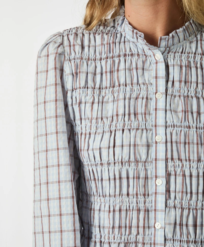 Neo Noir Blouse Smock Check
