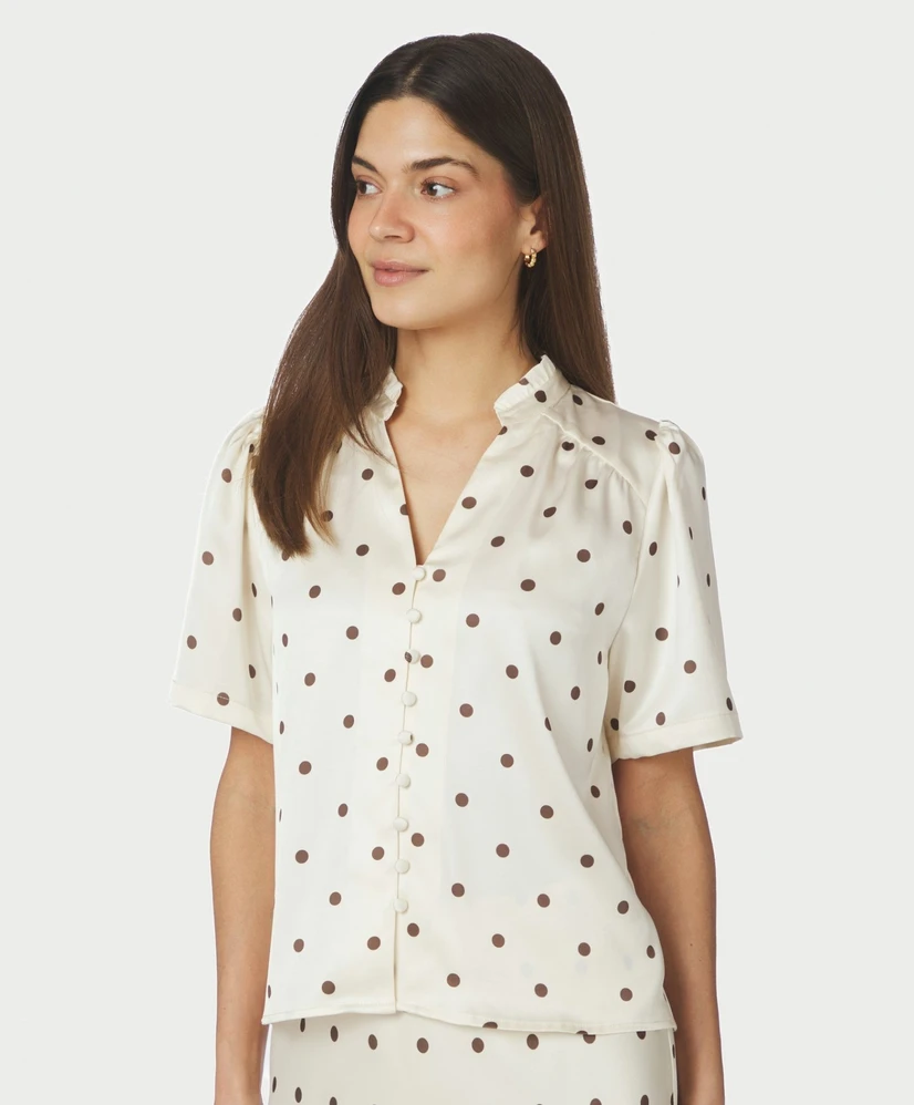Neo Noir Blouse Torana Dotted