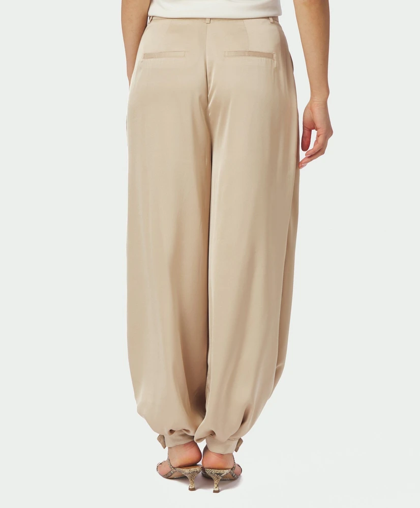 Neo Noir Broek Fayla Drapy Satin Balloon Fit