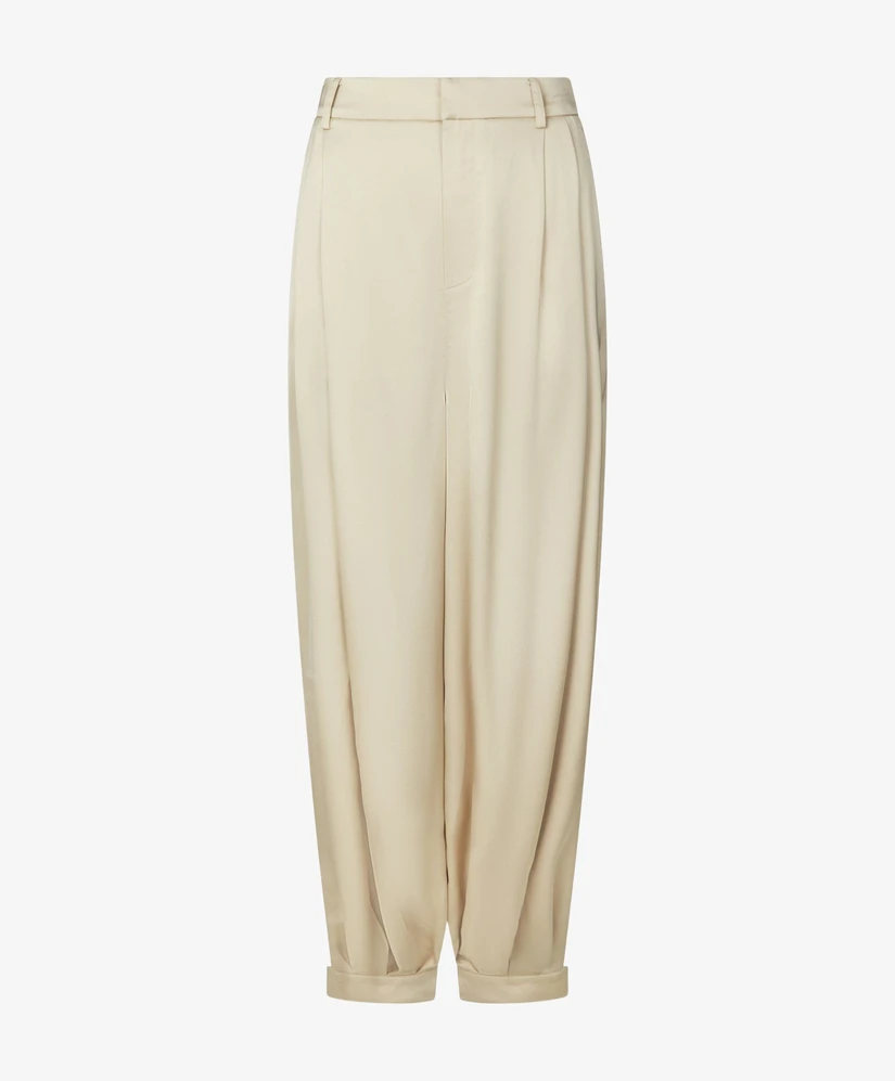 Neo Noir Broek Fayla Drapy Satin Balloon Fit