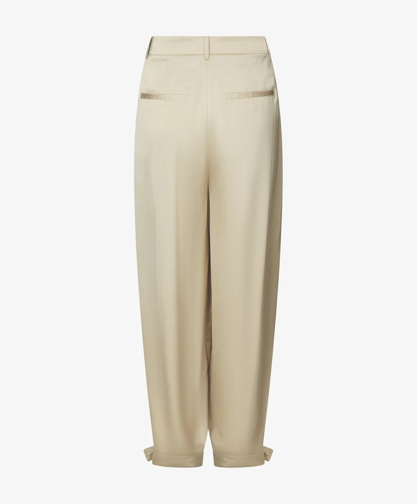 Neo Noir Broek Fayla Drapy Satin Balloon Fit