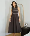 Neo Noir Jurk Atika Deco Smock