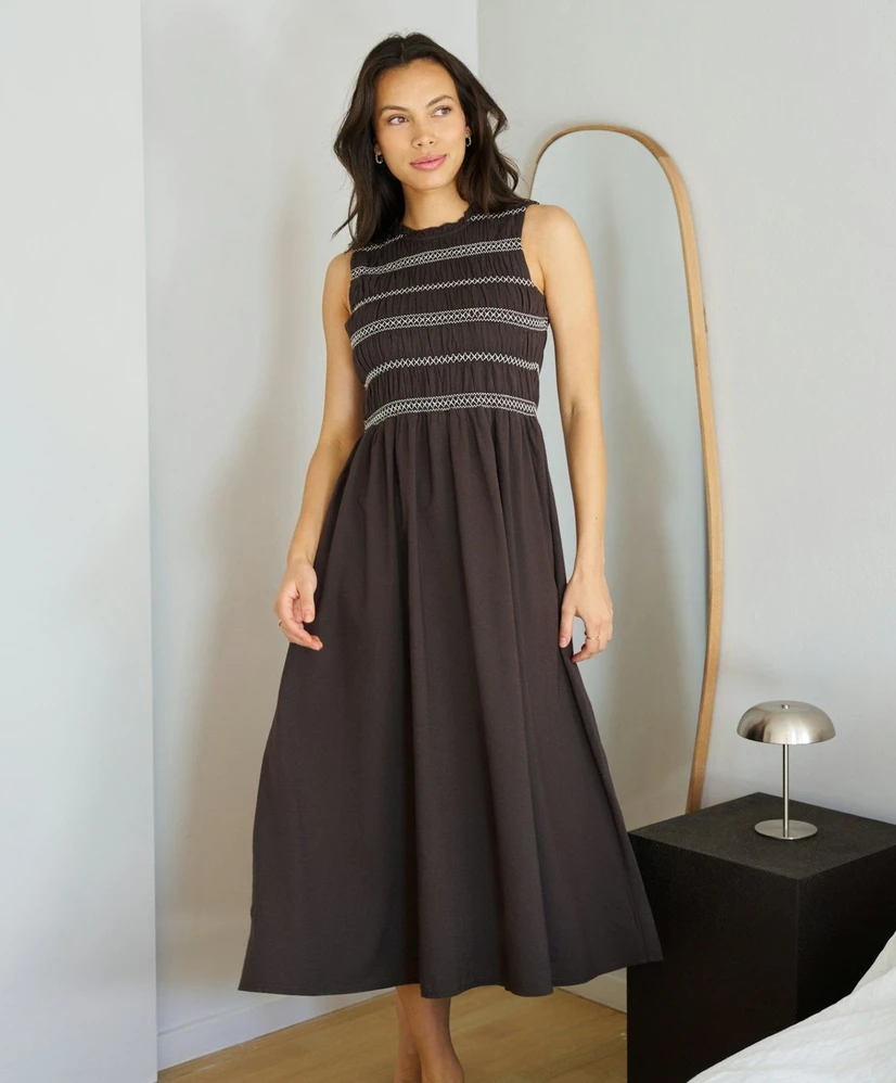 Neo Noir Jurk Atika Deco Smock