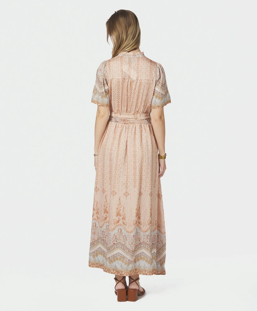 Neo Noir Jurk Moviana Flower Border