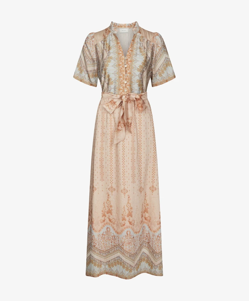 Neo Noir Jurk Moviana Flower Border