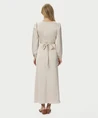 Neo Noir Maxi Jurk Bretti Heavy Sateen
