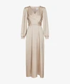 Neo Noir Maxi Jurk Bretti Heavy Sateen