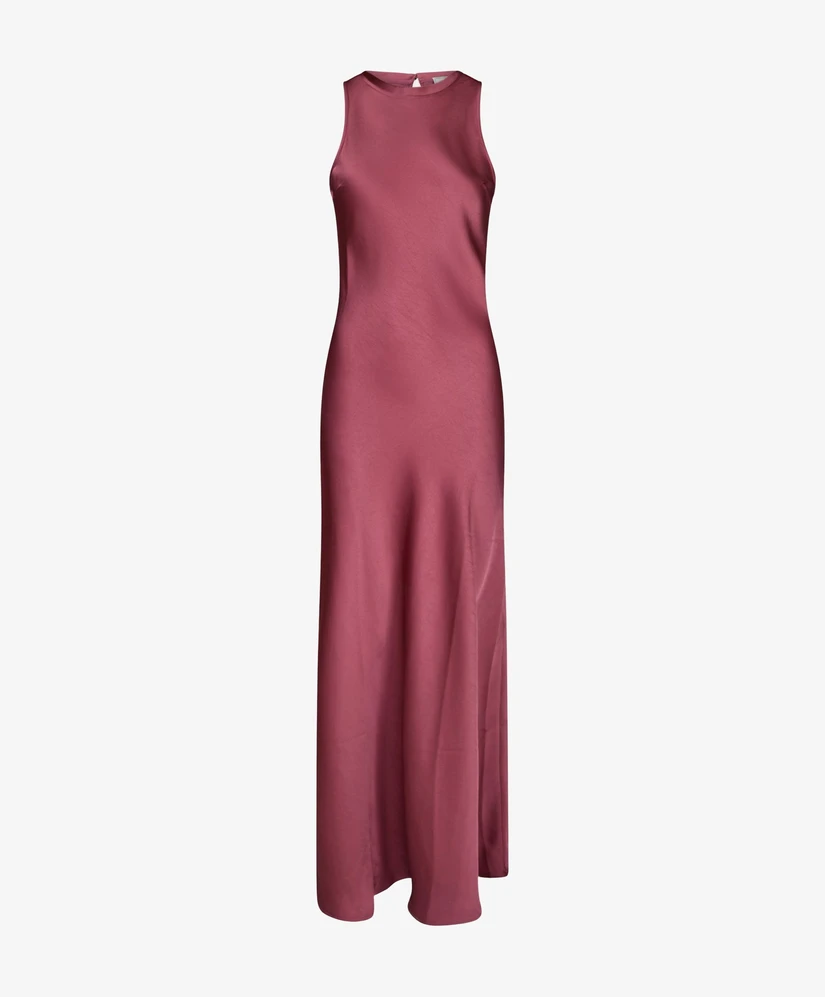 Neo Noir Maxi Jurk Celinie Heavy Sateen