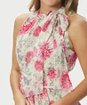 Neo Noir Maxi Jurk Marli Big Flower