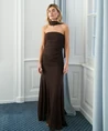Neo Noir Maxi Jurk Misi Mesh