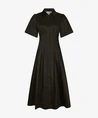 Neo Noir Midi Jurk Baia Poplin