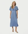 Neo Noir Midi Jurk Illana Heavy Sateen