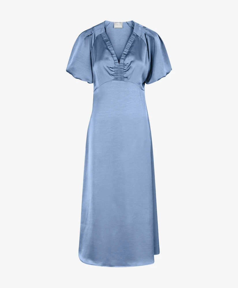 Neo Noir Midi Jurk Illana Heavy Sateen