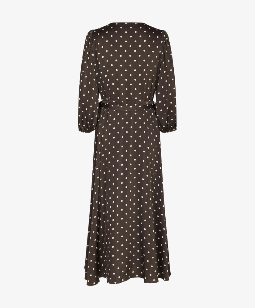 Neo Noir Midi Jurk Malinga Dot