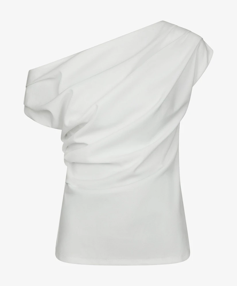Neo Noir One Shoulder Top Mabelle Drapy