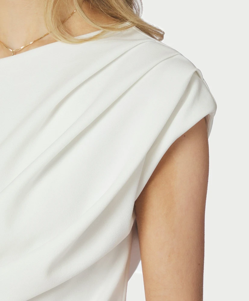Neo Noir One Shoulder Top Mabelle Drapy