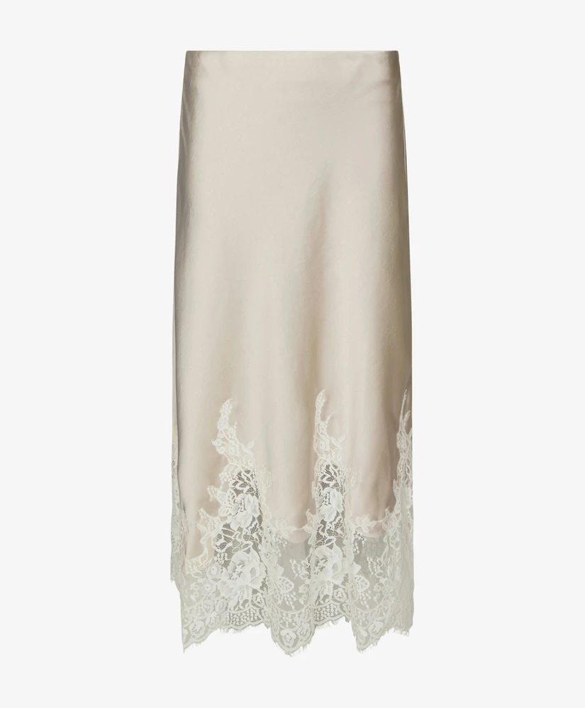 Neo Noir Rok Yelina Heavy Sateen