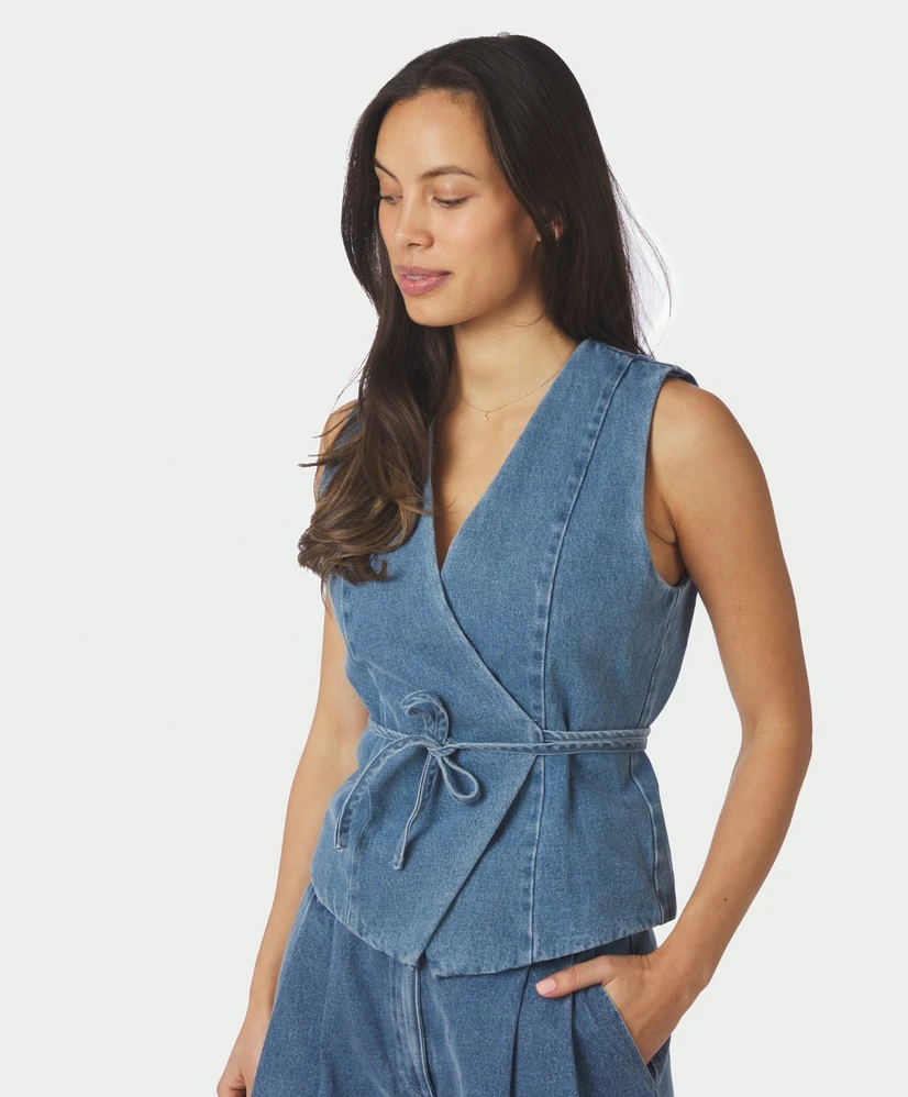 Neo Noir Spijker Gilet Samara