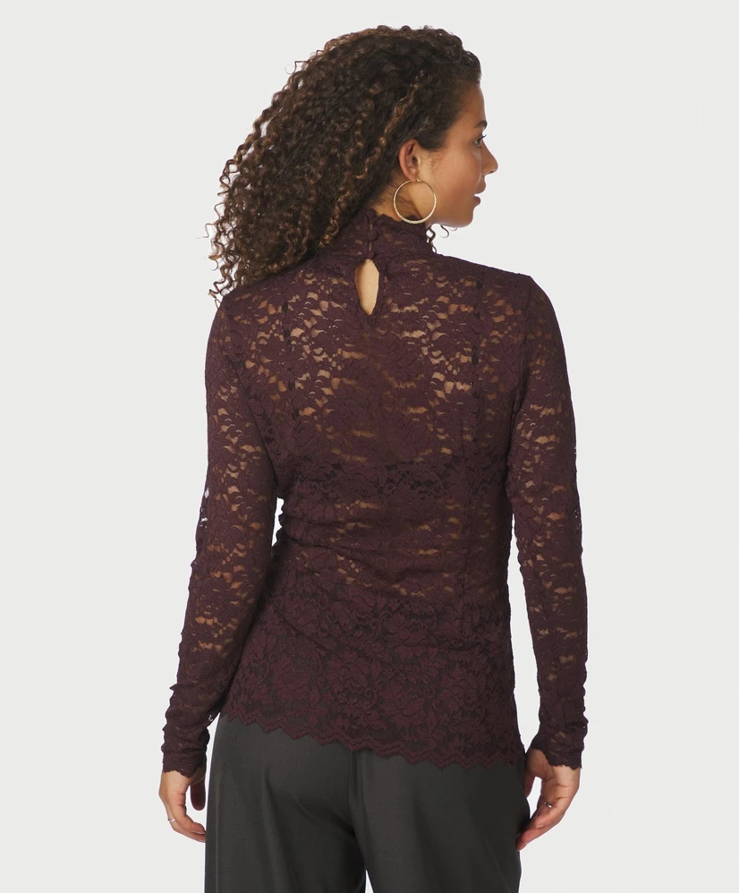 Neo Noir Top Liza Laceflower