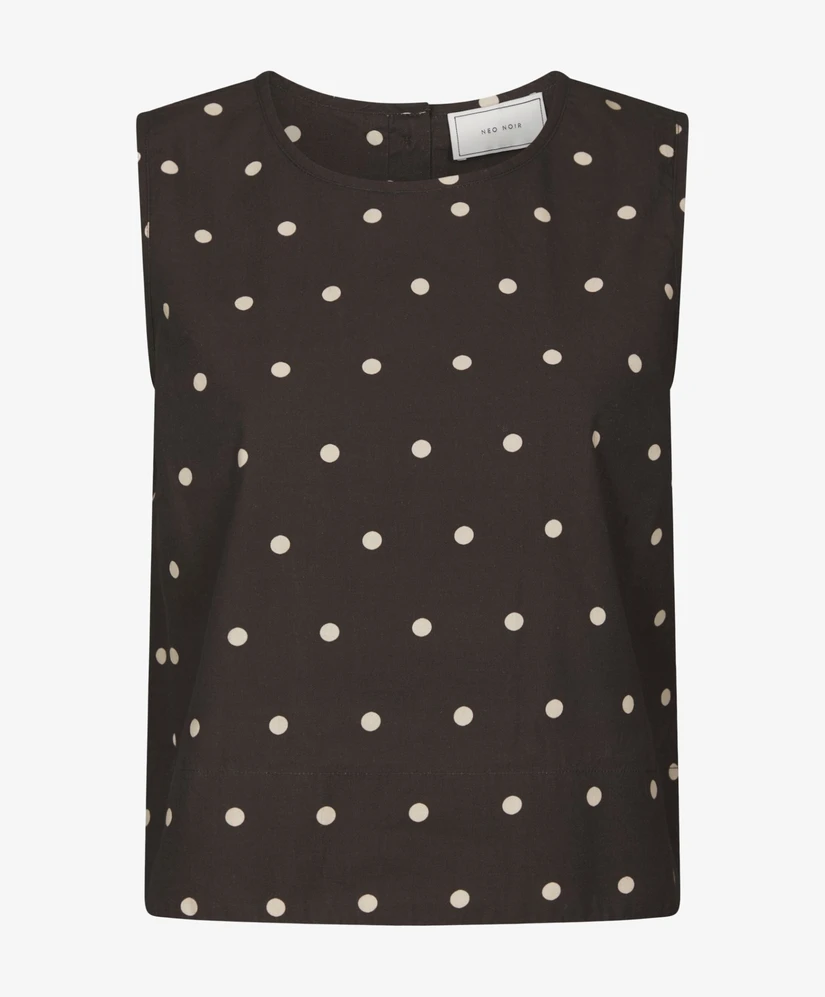 Neo Noir Top Polly Dot
