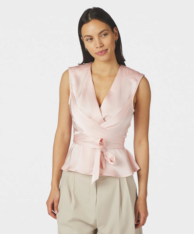 Neo Noir Top Risetta Heavy Sateen