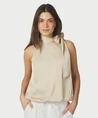Neo Noir Top Veda Drapy Satin