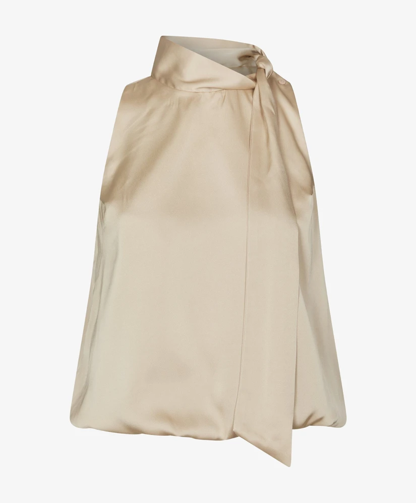Neo Noir Top Veda Drapy Satin