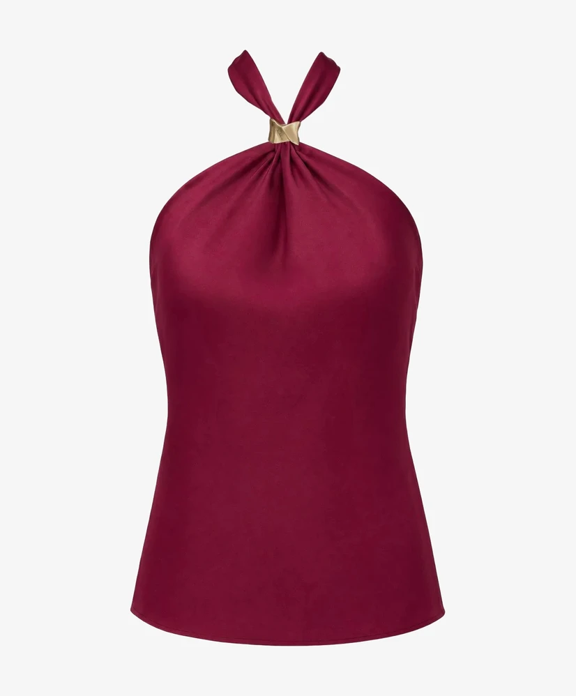 NIKKIE Halter Top Ribe