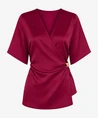NIKKIE Wrap Top Ribe