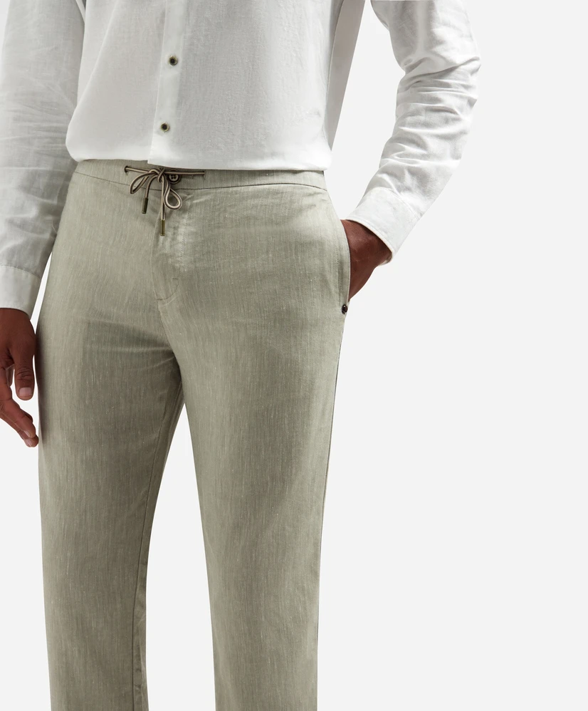 No Excess Broek Linen Blend
