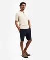 No Excess Half Zip Polo Effen
