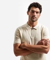 No Excess Half Zip Polo Effen