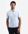 No Excess Half Zip Polo Effen