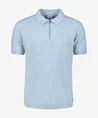 No Excess Half Zip Polo Effen