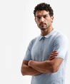 No Excess Half Zip Polo Effen