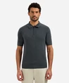 No Excess Half Zip Polo Effen