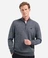 No Excess Half Zip Trui Gemêleerd