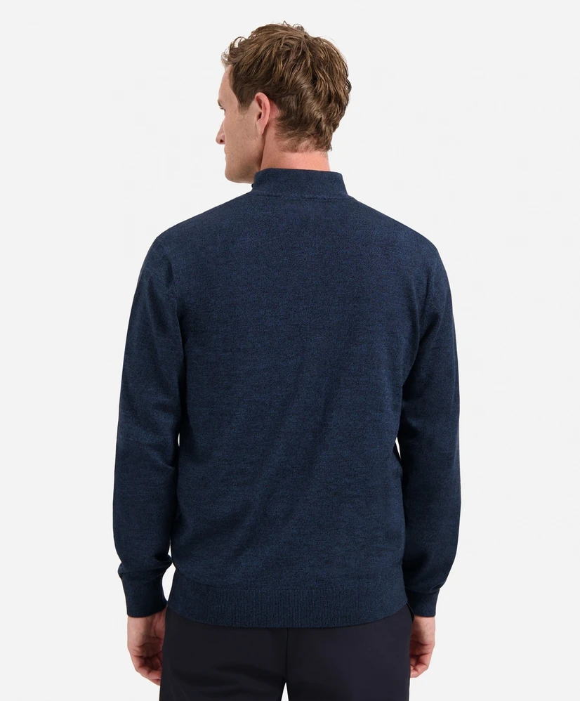 No Excess Half Zip Trui Gemêleerd