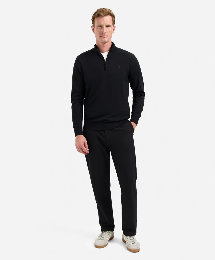 No Excess Half Zip Trui Gemêleerd