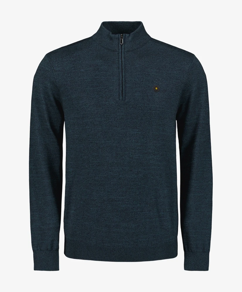 No Excess Half Zip Trui Gemêleerd