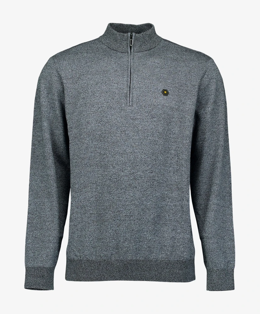 No Excess Half Zip Trui Gemêleerd