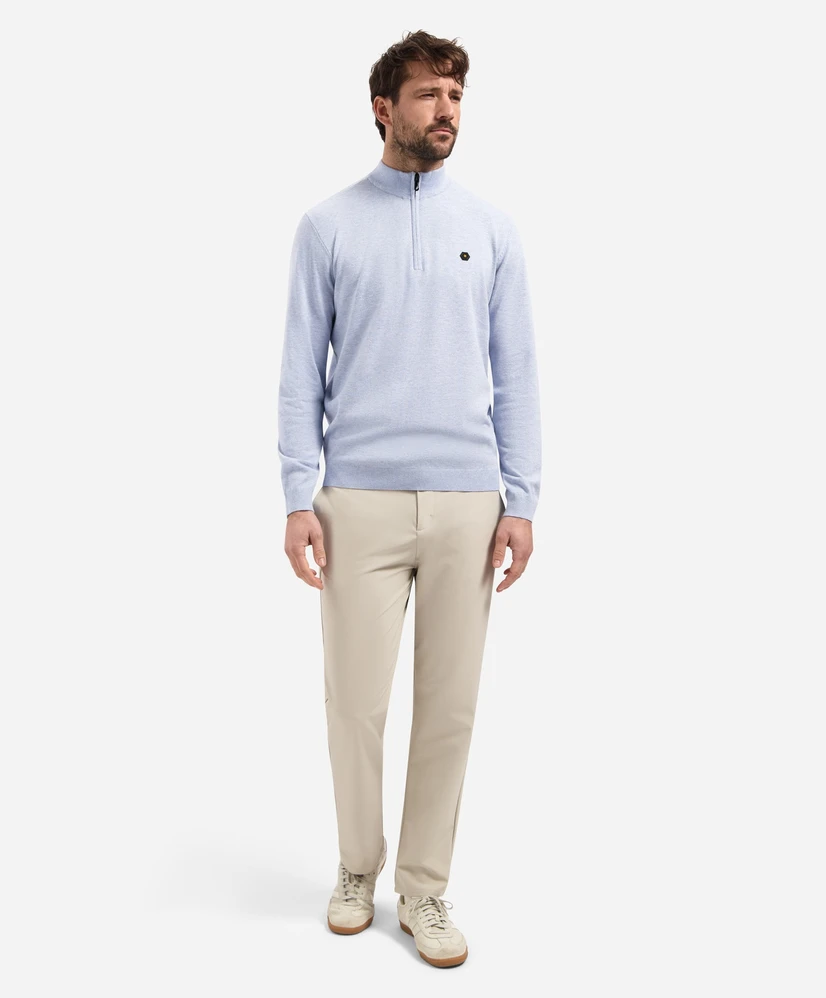 No Excess Half Zip Trui Logo Badge