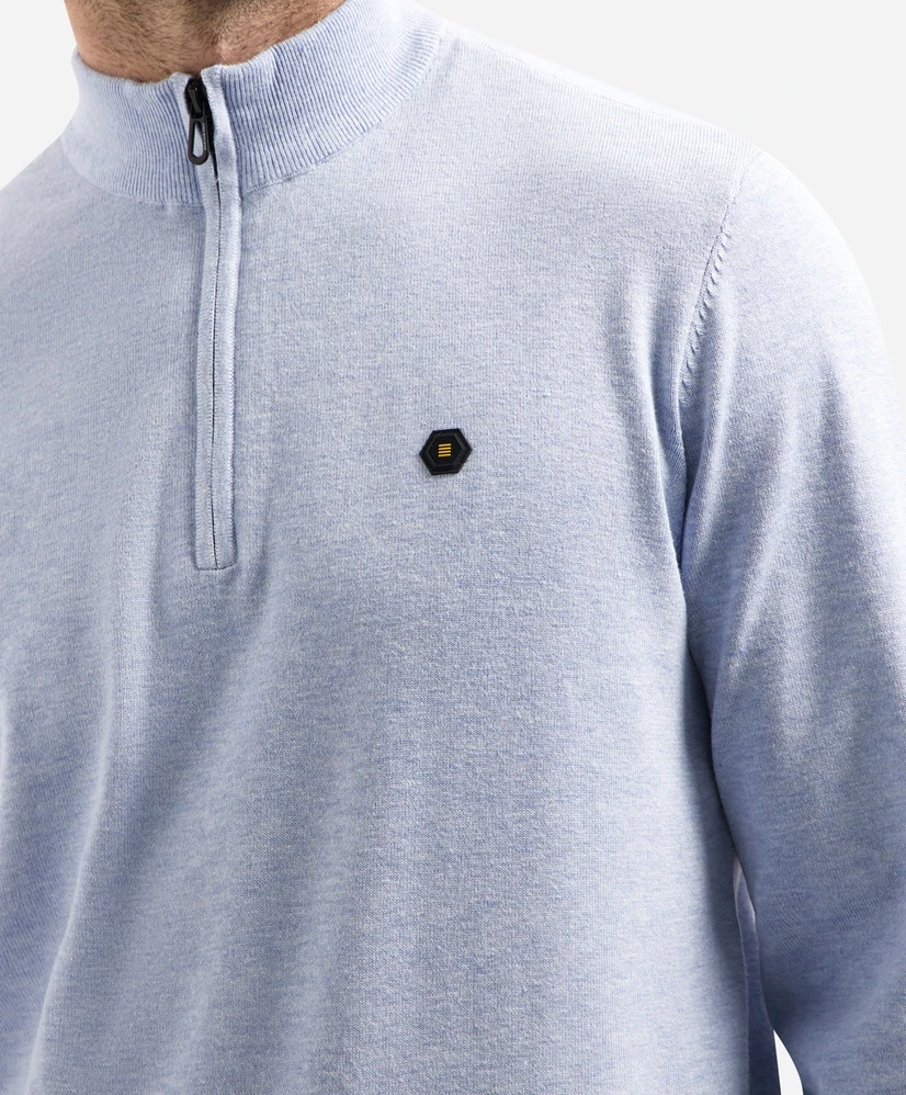No Excess Half Zip Trui Logo Badge