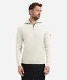 No Excess Half Zip Trui Ribstructuur